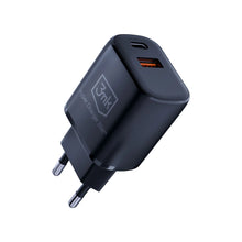 Заредете изображение във визуализатора на галерията – 3mk Hyper Charger 20W USB-C USB-A wall charger - black
