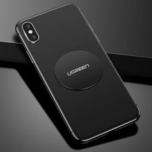 Заредете изображение във визуализатора на галерията – Ugreen LP123 60410 round/rectangular metal plates for magnetic phone holders - black (2 pcs)
