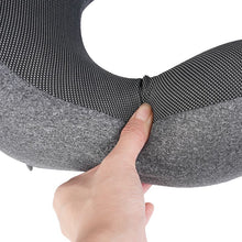 Заредете изображение във визуализатора на галерията – Traveling pillow Hoco "U" - shaped HX70 black
