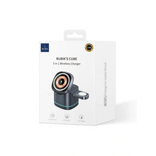 Заредете изображение във визуализатора на галерията – WiWU - Сгъваемо безжично зарядно 3в1 15W RUBIK'S CUBE Wi-W024
