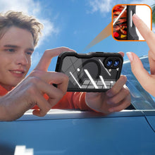 Заредете изображение във визуализатора на галерията – Waterproof case SHELLBOX GT compatible with MagSafe for IPHONE 16 black
