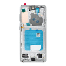Заредете изображение във визуализатора на галерията – LCD Display for SAMSUNG S21 5G White SOFT OLED with frame
