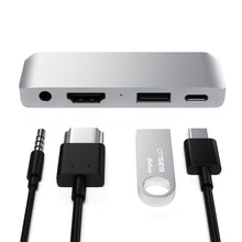 Заредете изображение във визуализатора на галерията – Adapter HUB 4in1 USB C Satechi Mobile Pro Hub ST-TCMPHS silver
