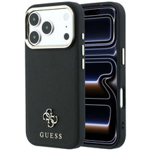 Заредете изображение във визуализатора на галерията – Case for IPHONE 18 Pro Max/17 Pro Max compatible with MagSafe (Saffiano Small 4G &amp; Classic Logo) back
