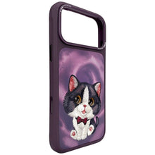 Заредете изображение във визуализатора на галерията – NIMMY case BIG EYED CREAM CAT for IPHONE 18 Pro Max/17 Pro Max purple
