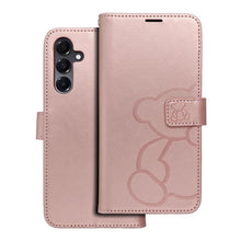 Заредете изображение във визуализатора на галерията – MEZZO Book case for SAMSUNG A16 5G teddy bear rose gold
