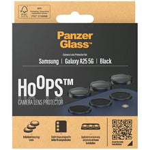 Заредете изображение във визуализатора на галерията – PanzerGlass Hoops Camera Protection for Samsung Galaxy A25 5G - with Black Frame
