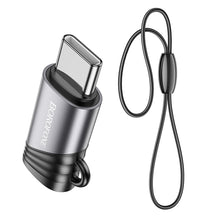 Заредете изображение във визуализатора на галерията – Borofone Adapter BV20 - Lightning female to Type C male - black
