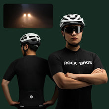 Заредете изображение във визуализатора на галерията – Rockbros 15120002006 short sleeve cycling jersey XXXL - black
