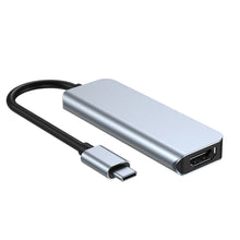 Заредете изображение във визуализатора на галерията – HUB Tech-Protect V2 4in1 USB-C - USB-A 3.0 / USB-A 2.0 / USB-C / HDMI - gray
