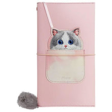 Заредете изображение във визуализатора на галерията – NIMMY set 2in1 notebook + pen BIG EYED PET 2.0 Cat pink
