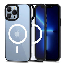 Заредете изображение във визуализатора на галерията – Tech-Protect MagMat MagSafe case for iPhone 13 Pro - transparent and black
