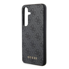 Заредете изображение във визуализатора на галерията – Guess 4G Metal Gold Logo case for Samsung Galaxy S24 - black
