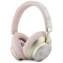 Заредете изображение във визуализатора на галерията – Wireless headphones Guess ENC 4G Gold Script Metal pink
