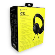 Заредете изображение във визуализатора на галерията – Wired headphones Jack 3,5 mm with microphone Corsair HS35 V2 Carbon black
