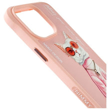 Заредете изображение във визуализатора на галерията – NIMMY case GLASSES COOL CAT for IPHONE 15 Pro pink
