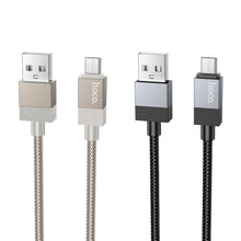 Заредете изображение във визуализатора на галерията – HOCO cable USB A to Micro USB 2,4A X110 1 m gold
