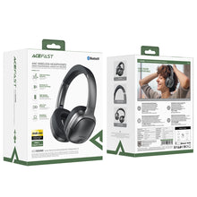 Заредете изображение във визуализатора на галерията – Acefast H2 on-ear wireless Bluetooth 5.3 ANC headphones - black
