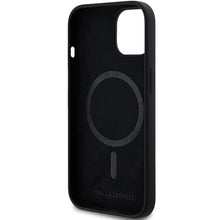 Заредете изображение във визуализатора на галерията – Karl Lagerfeld Silicone Choupette Head MagSafe Case for iPhone 15/14/13 - Black

