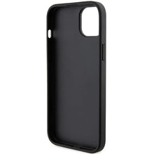 Заредете изображение във визуализатора на галерията – Karl Lagerfeld Saffiano Cardslot Karl&amp;Choupette Metal Pin case for iPhone 15 - black

