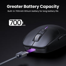 Заредете изображение във визуализатора на галерията – Ugreen MU103 Bluetooth 5.0 computer mouse / 2.4GHz USB receiver - black
