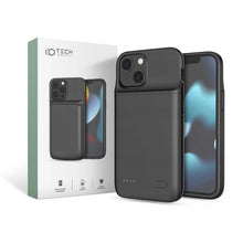 Заредете изображение във визуализатора на галерията – Tech-Protect PowerCase case for iPhone 12 mini / 13 mini with 4700mAh power bank - black
