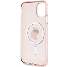 Заредете изображение във визуализатора на галерията – Karl Lagerfeld IML Choupette MagSafe case for iPhone 11 / Xr - pink
