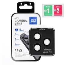 Заредете изображение във визуализатора на галерията – Camera Lens Protector BLUE STAR Easy Install for HONOR 400 LITE black
