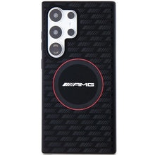 Заредете изображение във визуализатора на галерията – AMG Silicone Carbon Pattern MagSafe case for Samsung Galaxy S24 Ultra - black

