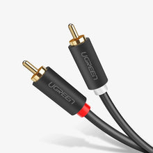 Заредете изображение във визуализатора на галерията – Ugreen AV104 10519 audio cable 2RCA (male) / 2RCA (male) 3m - gray

