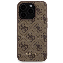 Заредете изображение във визуализатора на галерията – Guess 4G Metal Logo case set for iPhone 15 Pro Max + 5000mAh MagSafe power bank - brown
