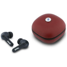 Заредете изображение във визуализатора на галерията – Wireless earphone ENC BMW TWS Leather Metal Logo BMW001139 red
