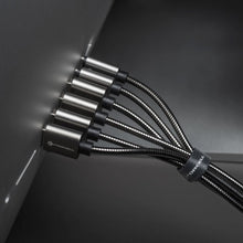 Заредете изображение във визуализатора на галерията – Кабел USB A към USB C Forcell F-Energy QC4.0 3A 66W Metal 1 m C234 - сребрист – снимка 4
