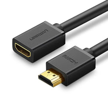 Заредете изображение във визуализатора на галерията – Ugreen HD107 10145 HDMI (Female) / HDMI (Male) 4K Cable 3m - Black
