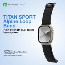 Заредете изображение във визуализатора на галерията – Amazing Thing Band Titan Sport Band TSP49BK for Apple Watch 49/45 black
