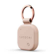 Заредете изображение във визуализатора на галерията – Locator compatible with Apple Find My Satechi Keychain shape Vegan Leather ST-LKCFR desert rose

