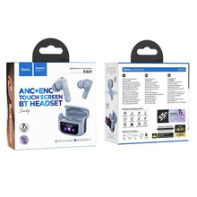 Заредете изображение във визуализатора на галерията – HOCO wireless earphones bluetooth with touch screen TWS ANC + ENC EQ21 blue star
