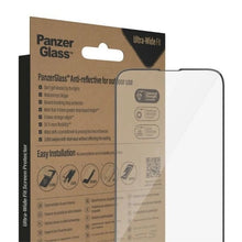Заредете изображение във визуализатора на галерията – PanzerGlass Ultra-Wide Fit Antibacterial Tempered Glass with Glare Filter and Positioner for iPhone 14/13 Pro/13
