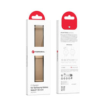 Заредете изображение във визуализатора на галерията – FORCELL F-DESIGN FS10 stailess steel strap for SAMSUNG Watch 20 mm gold
