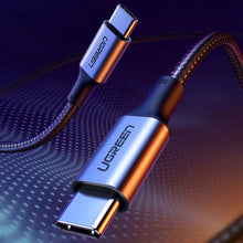 Заредете изображение във визуализатора на галерията – Ugreen US316 70428 USB-C - USB-C PD QC FCP cable 100W 5A 480Mb/s 1.5m - gray
