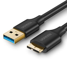 Заредете изображение във визуализатора на галерията – Ugreen US130 10840 USB-A 3.0 - micro USB-B cable 0.5m - black
