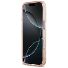 Заредете изображение във визуализатора на галерията – KARL LAGERFELD case for IPHONE 17 compatible with MagSafe KLHMP17SHMKBKCHOP (IML Glitter K&amp;C Heads Logo) pink
