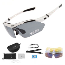 Заредете изображение във визуализатора на галерията – Rockbros 10002 polarizing cycling glasses - white

