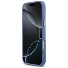 Заредете изображение във визуализатора на галерията – GUESS case for IPHONE 17 Pro Max compatible with MagSafe GUHMP17XPG4SEMCB (PU W/ 4G Stripe) blue
