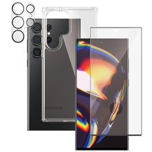 Заредете изображение във визуализатора на галерията – PanzerGlass Bundle 3in1 Transparent Case + Film + Camera Protector for Samsung Galaxy S23 Ultra
