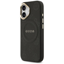 Заредете изображение във визуализатора на галерията – GUESS case for IPHONE 17 compatible with MagSafe GUHMP17SPSAMSECK (PU W/ Peony Hot Stamp) black
