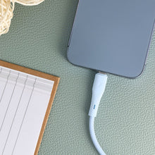 Заредете изображение във визуализатора на галерията – FORCELL F-ENERGY C346 cable Type C to Lightning PD 3A 27W Silicone 1 m blue
