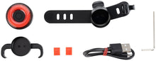 Заредете изображение във визуализатора на галерията – Rockbros Q5 rear bicycle light with intelligent stop system - black

