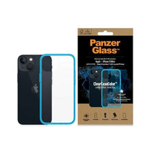 Заредете изображение във визуализатора на галерията – PanzerGlass ClearCase antibacterial Military Grade certified case for iPhone 13 mini - transparent blue
