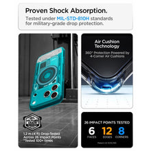 Заредете изображение във визуализатора на галерията – SPIGEN case ULTRA HYBRID compatible with MagSafe for IPHONE 17 Pro/18 Pro c-one bondi blue
